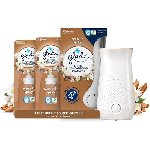 Shiba-Sense Et Spray Diffuseur À Détection De Mouvement - Infusé Aux Huiles Essentielles - Jusqu'à 2 Mois De Parfum - Sensual Sand[6 
