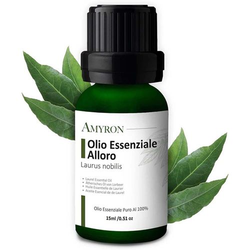SHIBA-Huile Essentielle de Laurier 15ml Naturelle Et 100% Pure Idéale Pour L'aromathérapie Et Diffuseur D'Huiles Essentielles/Mas[1