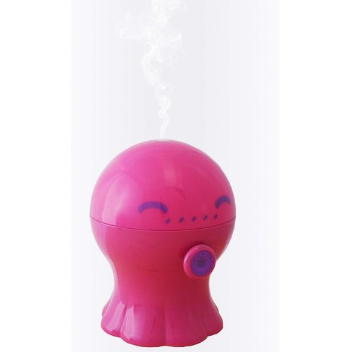 SHIBA-WEBio - Diffuseur d'Arômes à Ultrasons - Rose - Aromathérapie - Veilleuse pour Enfants - Minuterie - Durée de 6h - Arrêt Aut[1
