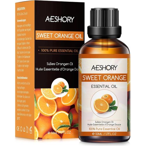 SHIBA-AESHORY Huile Essentielle Orange Douce 50ML, Huile d'orange Douce pour Diffuseur 100% Pure et Naturelle, Huiles Parfumées Ar[4