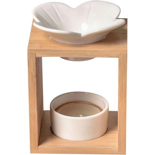 Shiba-Zen'arôme - Brûle Parfum Naturéa Plumeria - Brûleur D`Huiles Essentielles, Fondants Parfumés, Carré De Cire Parfumés - Diffu[6 