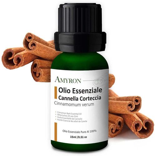 SHIBA-Huile Essentielle Écorce de Cannelle/Cinnamomum verum 15ml Naturelle Et 100% Pure Idéale Pour L'aromathérapie Et Diffuseur D[1