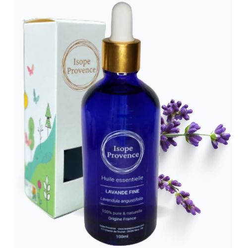 SHIBA-Huile Essentielle de Lavande Vraie, BIO, 30 ml, Pure et Naturelle, Producteur/Agriculteur de la Drôme Provençale pour Diffus[1