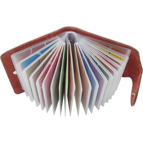 SHIBA-Porte Cartes de Crédit Femmes Homme Cuir - 20 Fentes[94]