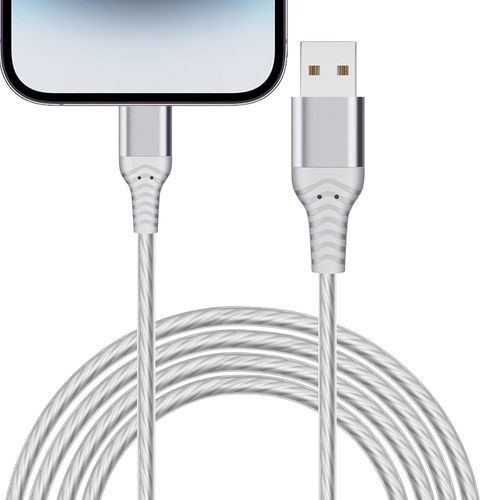 Shiba-Câble Iphone Chargeur Iphone 2m Lumineux Cable Iphone Usb Câble Lightning Connecteur Ultra Résistant Charge Rapide Compatibl[2