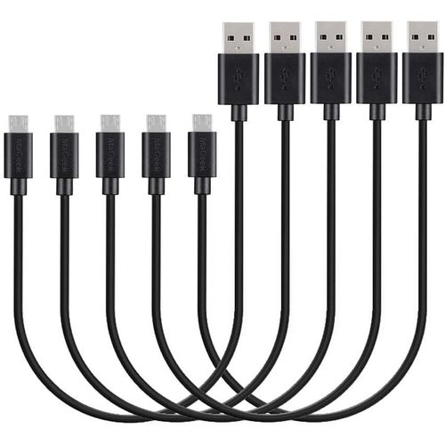 Shiba-® [Paquet De 5pcs 0.3m Court Micro Usb Câbles Haute Vitesse Usb 2.0 Sync Et Charge Pour Samsung, Htc, Sony, Motorola, Lg, Go[2