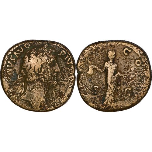 Rome - Sesterce - Antonin Le Pieux - 153 Ad - Libertas - 22.75 G. - Ric.916a - 25-354