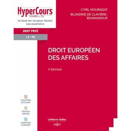 Droit Européen Des Affaires 7e Édition