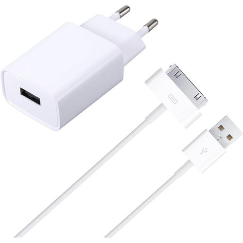 Shiba-Chargeur Et Câble Compatible Avec Iphone 4/4s, Ipad 2/3/1,Ipod Nano/Touch[4042]