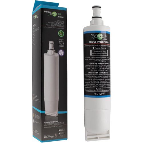 SHIBA-FilterLogic FFL-190W | Filtre à eau compatible avec Whirlpool SBS200 484000008726 SBS002 - Hotpoint 46195027119 481248088024[2