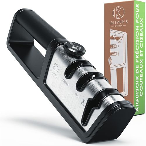Shiba-® Aiguiseur De Couteaux - Répare Et Restaure, Ne Remplace Pas - Redonne Vie Aux Lames Émoussées - Aiguisage En 3 Étapes Pour[2