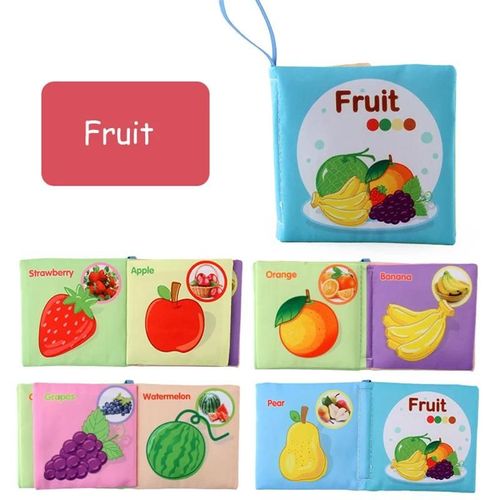 Livre en tissu doux pour nouveau-nés de 0 à 12 mois, livre 3D, famille d'animaux, jouets éducatifs cognitifs Montessori, cadeau pour enfants--Farm Animals