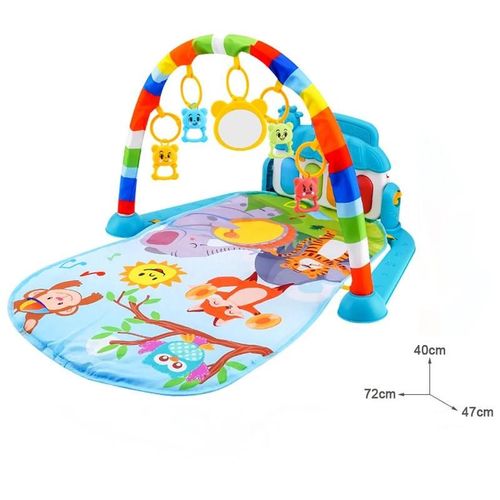 Bébé jouet cadeau bébé activité gymnase support de musique tapis de jeu enfant tapis Puzzle tapis Piano clavier infantile tapis de jeu ramper tapis de jeu--E