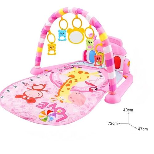 Support de gymnastique pour activités de bébé de 0 à 36 mois, jouet, cadeaux, clavier de Piano Musical pour nouveau-né, couverture rampante, tapis de jeu à pédale--Navy