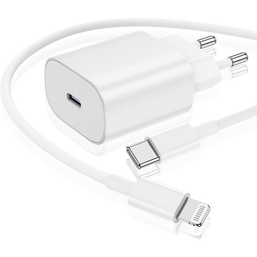 Shiba-Iphone 14 13 Chargeur Rapide, [Mfi Certified] 20w Iphone Usb C Chargeur Avec Câble Lightning Original 2m,Type C Adaptateur S[2