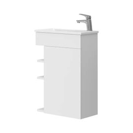 Ensemble De Meubles De Salle De Bain Amadeo, 2 Parties, Avec Lavabo, Blanc, Vicco