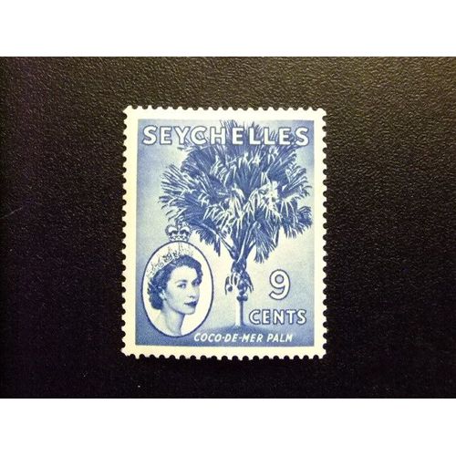 51 Seychelles 1954 / Cocotier Et Reine Élisabeth Ii / Yvert 169 Mh