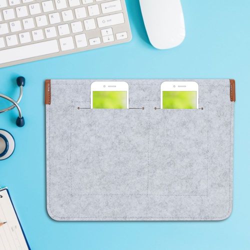 CONNOR Sac a main en feutre de laine pour documents d'affaires, mallette de bureau, ensemble pour ordinateur reticule 11 pouces