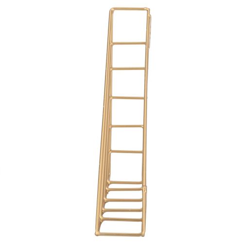Connor Etagere Murale Triangulaire Elegante En Fer Forge, Rangement, Porte-Revues, Panier Cadeau (Dore)
