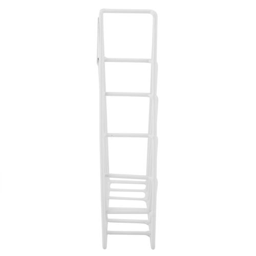 Connor Etagere Murale Triangulaire Elegante En Fer Forge, Rangement, Porte-Revues, Panier Cadeau (Blanc)