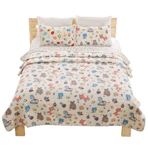 Connor Couvre-Lit En Coton, Drap De Lit, Couette D'ete, Couverture Climatisee (Pinocchio 130 X 150 Cm)