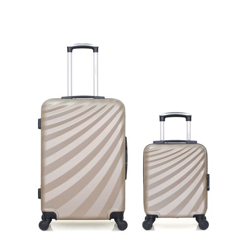 WAVE PARIS - Lot de 2 - Valise weekend et valise cabine XXS DANUBE