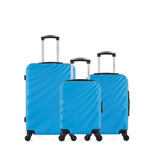 WAVE PARIS - Lot de 3 - Valise Weekend, valise cabine et valise cabine XXS DANUBE