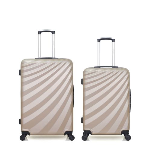 WAVE PARIS - Lot de 2 - Valise grand format et valise weekend DANUBE