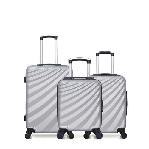 WAVE PARIS - Lot de 3 - Valise Weekend, valise cabine et valise cabine XXS DANUBE