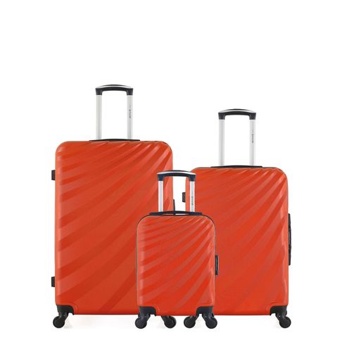 WAVE PARIS - Lot de 3 - Valise Grand format, valise weekend et valise cabine XXS DANUBE