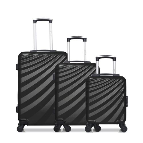 WAVE PARIS - Lot de 3 - Valise Weekend, valise cabine et valise cabine XXS DANUBE