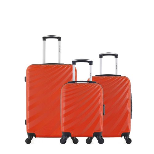 WAVE PARIS - Lot de 3 - Valise Weekend, valise cabine et valise cabine XXS DANUBE