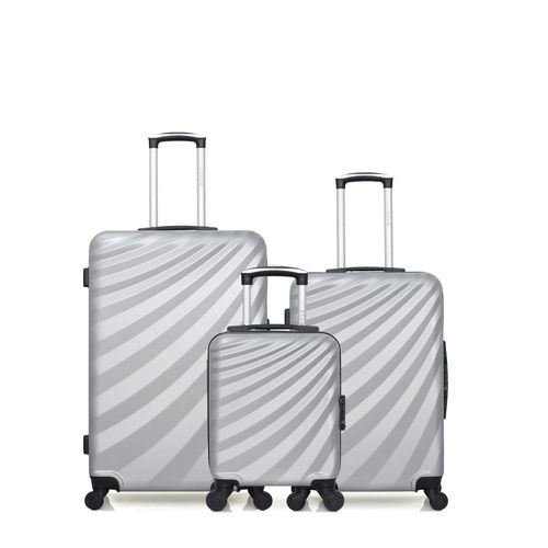 WAVE PARIS - Lot de 3 - Valise Grand format, valise weekend et valise cabine XXS DANUBE