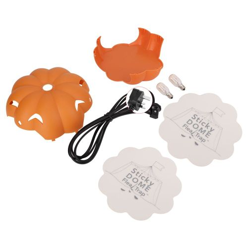 Piege a insectes lumineux en forme de citrouille pour fourmis, cafards, puces (prise britannique 240 V)