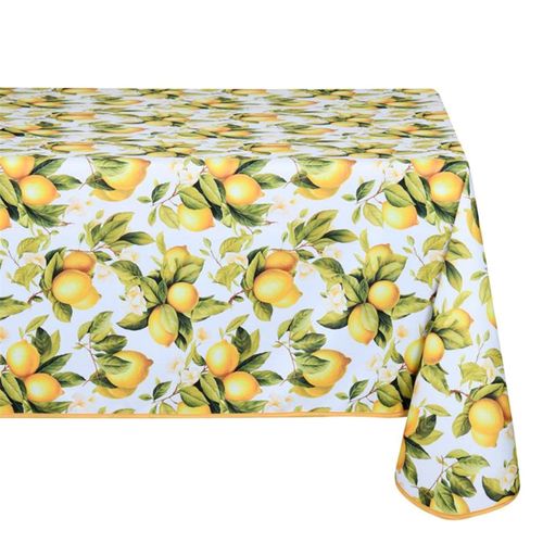 Nappe Citrons En Polyester Imprimé Anti-Taches ¿ 140 X 240 Cm