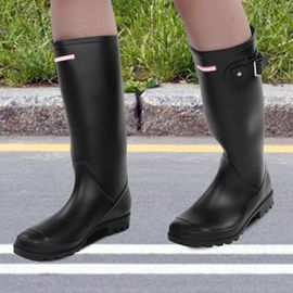 Connor Bottes De Pluie Impermeables Et Antiderapantes En Caoutchouc Noir Pour Femme (38)