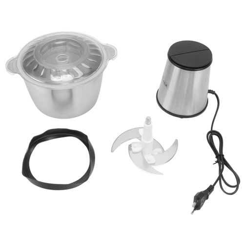 CONNOR Hachoir a viande electrique 2 L 300 W multifonction en acier inoxydable avec 4 lames Prise Ue 220 V