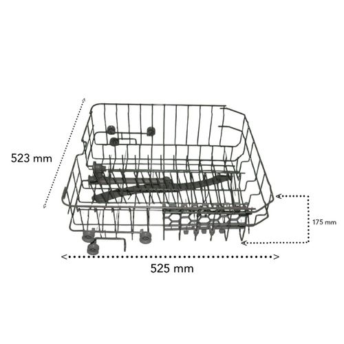 Panier supérieur 525 x 523 x 175 mm Lave-vaisselle (1045615 34422310 AYA BRANDT CURTISS FAGOR FAR HIGH ONE OCEANIC PROLINE VALBERG)