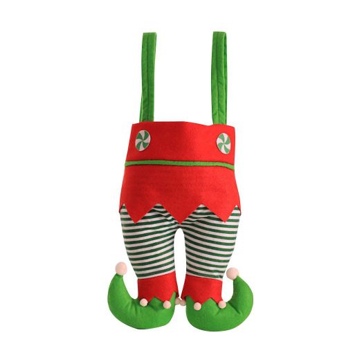 CONNOR Sac a main de Noel tendance avec pieds pour bonbons aux pommes (rayures vertes)