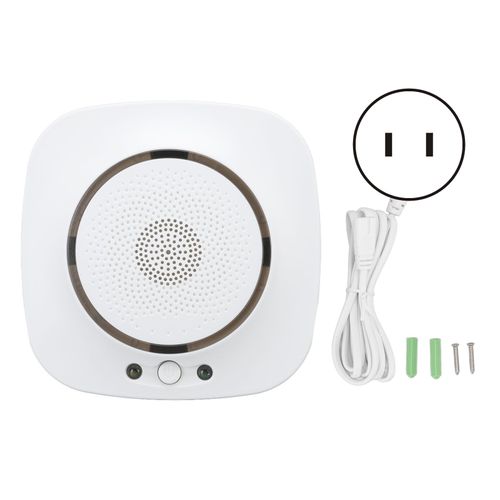 CONNOR Detecteur de fumee intelligent avec telecommande et application, reponse rapide, 85 dB, Wi-Fi en temps reel, pour la maison, prise americaine 110 V/230 V