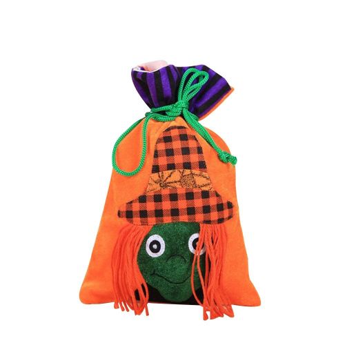 CONNOR Sac a main portable en forme de citrouille pour Halloween, sac a bonbons pour enfants, decoration cadeau (#A)