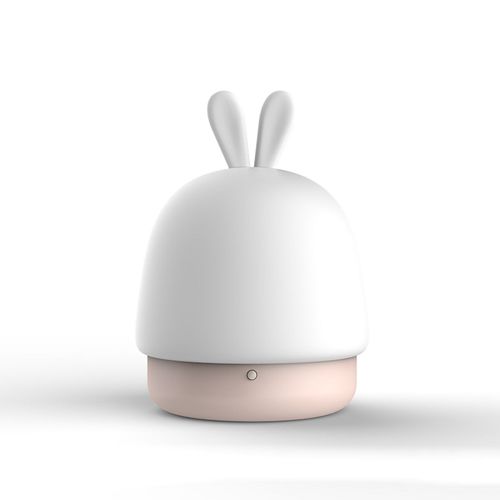 Connor Lampe De Chevet Tactile En Silicone, Motif Lapin, Design Dessin Anime, Multifonction, Protection Des Yeux, Rose, Avec Piles