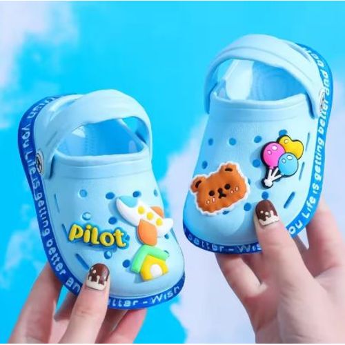 Chaussures De Jardin D'Été Pour Enfants, Bleu Clair Taille 28 (17cm)