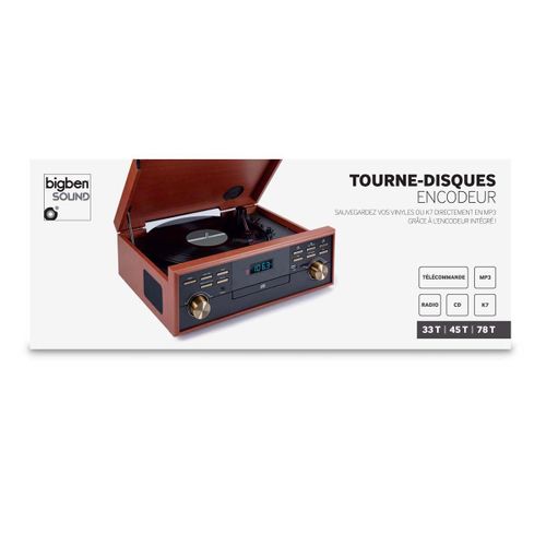 Tourne disques Radio CD USB MP3 K7