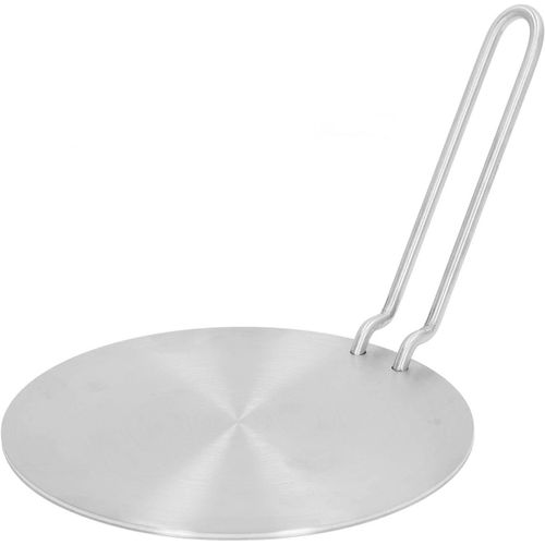 Ytseazn-Adaptateur Induction 18 Cm,Disque Convertisseur De Plaque De Cuisson À Induction Plaque De Diffusion De Chaleur Avec Poignée Amovible
