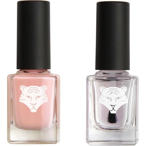 Ytseazn-All Tigers-Lot De 2 Vernis-Base & Top Coat Transparent Et Rose Pétale 102-Vernis À Ongles Vegan-Ingrédients Naturels & Bio-Sourcés-Brillance & Longue Tenue-2x11ml¿ 