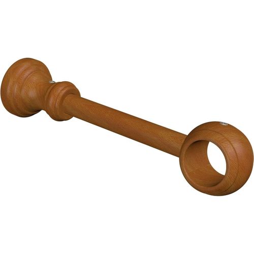 Ytseazn-Support Pour Tringle À Rideaux De 28 Mm De Diamètre,1 Voie,En Bois De Cerisier Laqué