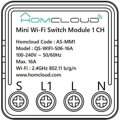 ytseazn-Module Interrupteur Mini 1 Canal Wi-Fi