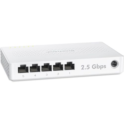 ytseazn-2.5G Switch Ethernet 5 Ports,Switch Rj45 2.5Gb Unmanaged,5X 2.5G Base-T Ports,Commutateur Réseau Compatible Avec 100/1000/2500Mbps Pc Nas,Plug-And-Play Sans Ventilateu,Protection À Vie