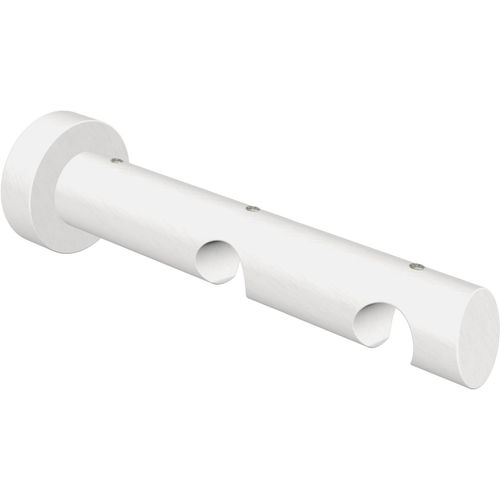 Ytseazn-Flair Deco 11022008¿0032 Support Pour Intérieur Tringle De Course 20 Mm De Diamètre,Distance Du Mur 2 Voies Env. 9/15cm Blanc Laqué En Bois